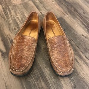 Johnston & Murphy 11w Brown Leather Loafers